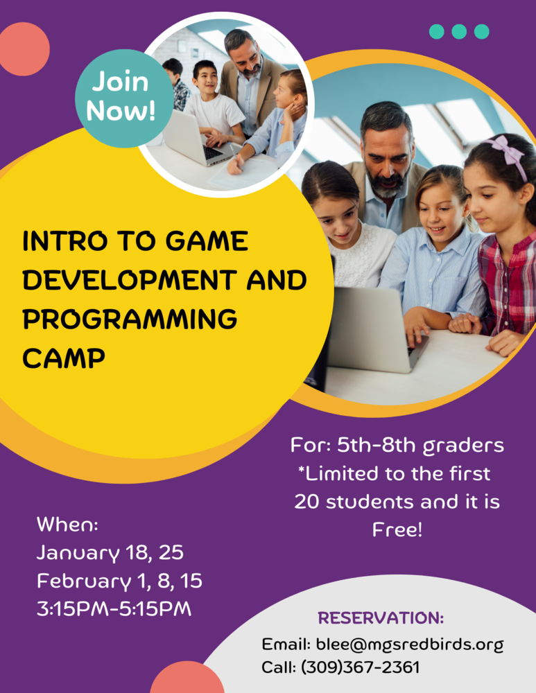 game development and programming camp