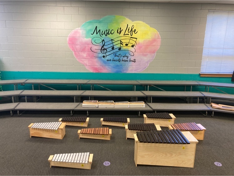 Mallet instruments in the music room 